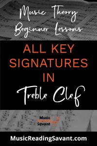 all key signatures in treble clef