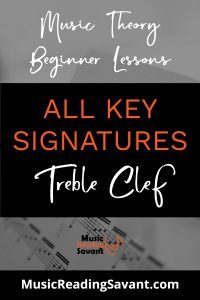 all key signatures treble clef
