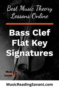 bass clef flat key signatures