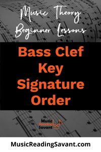 bass clef key signature order