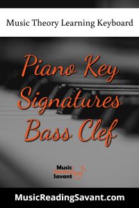 piano key signatures bass clef