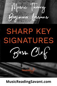 sharp key signatures bass clef