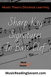 sharp key signatures in bass clef