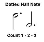 dotted half notes