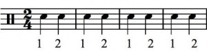 2/4 time signature