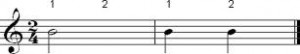 2/4 time signature