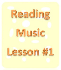 Reading Music Lesson 1