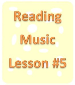 reading music lesson 5