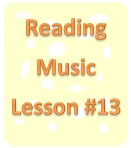 reading music lesson