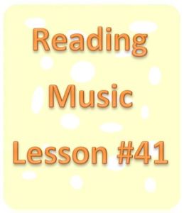 reading music lesson