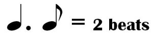 dotted quarter and eighth note