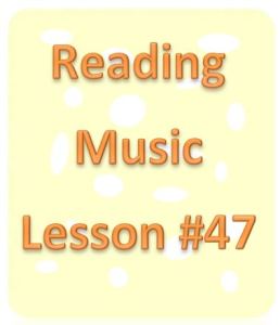 reading music lesson