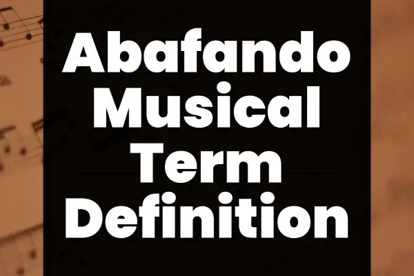 abafando musical term definition