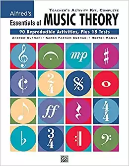 Alfred's Essentials of Music Theory Teacher's Activity Kit, Complete - 90 Reproducible Activities, Plus 18 Tests