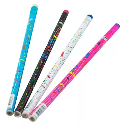Giggle Time Bulk Colorful Music Note Pencils (Pack of 144)