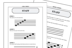 music staff cheat sheet