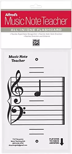 Alfred's Music Note Teacher: All-In-One Flashcard with Ledger Line Notes (White)