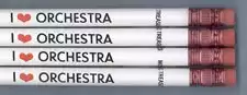 I Love Orchestra Pencils (Pack of 10)