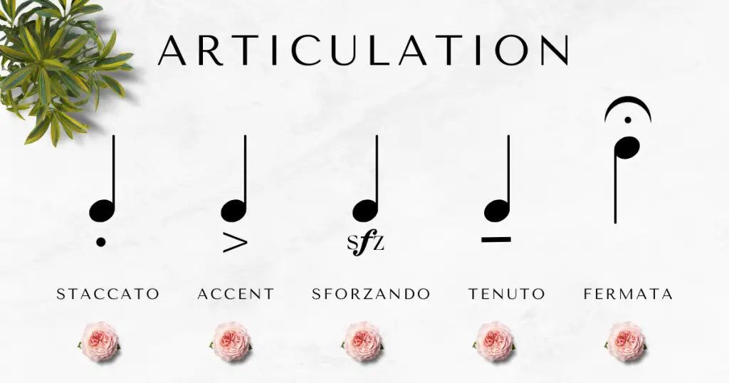 articulation markings