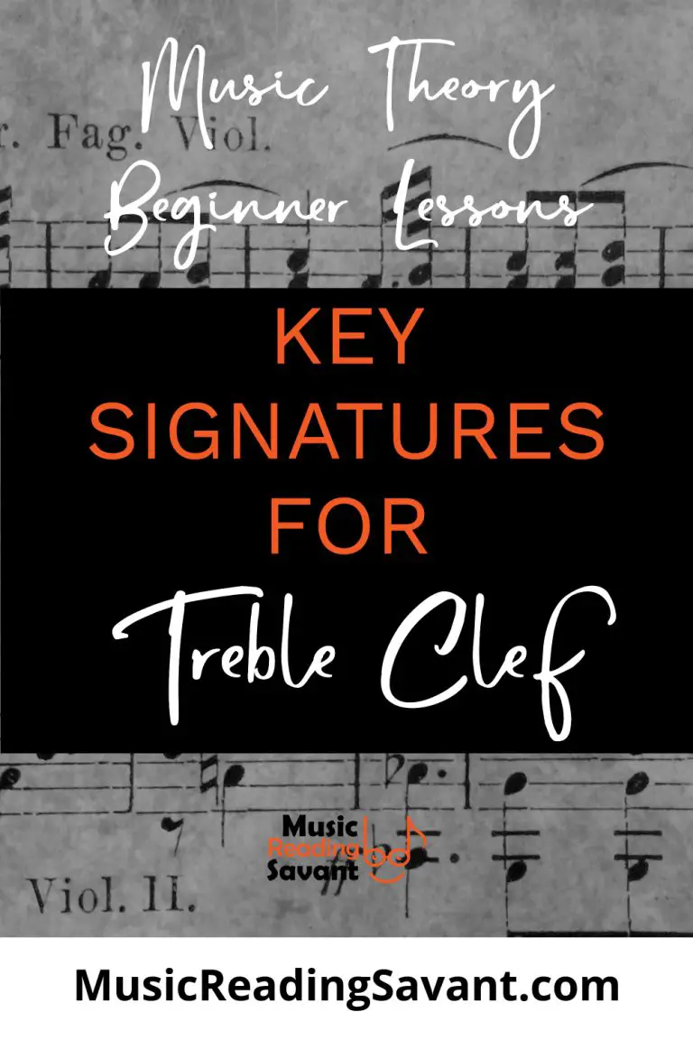 key signatures for treble clef Music Reading Savant