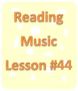 reading music lesson