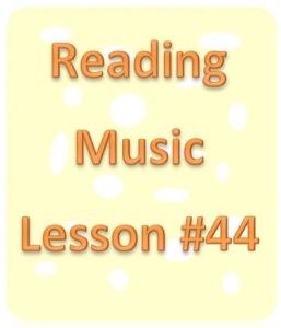 reading music lesson