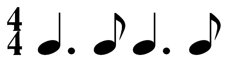 dotted quarter note eighth note