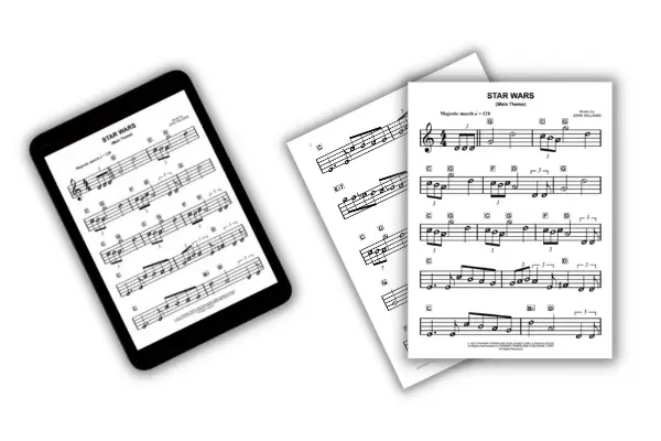 star wars theme easy piano sheet music