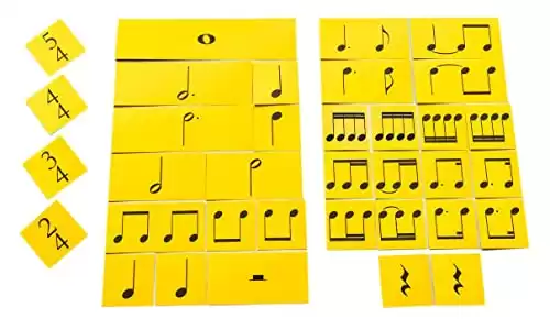 NotePerfectProject Rhythm Cards Level 1 Elementary Time. Writable, Wipe-Clean Flash Cards. Music Education Through Game Playing.